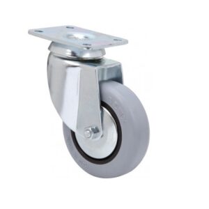 Rueda goma giratoria Alex diametro 80 mm. modelo 1-0180