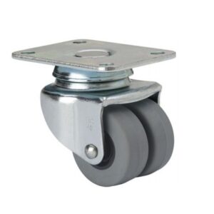 Rueda goma giratoria Alex diametro 40 mm. modelo 1-0265