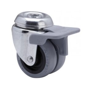 Rueda goma giratoria con freno Alex diametro 50 mm. modelo 1-0398
