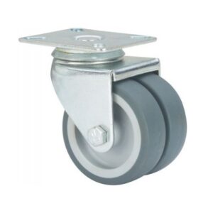 Rueda goma giratoria Alex diametro 75 mm. modelo 1-0499