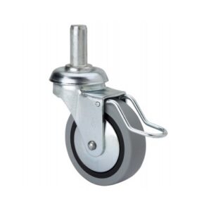 Rueda goma giratoria con freno Alex diametro 60 mm. modelo 1-0503 - Imagen 1