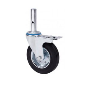 Rueda goma giratoria con freno Alex diametro 200 mm. modelo 2-0917