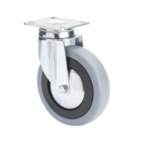Rueda goma giratoria  Alex diametro 125 mm. modelo 2-1434