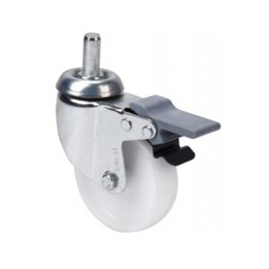 Rueda polipropileno-plastico giratoria con freno Alex diametro 80 mm. modelo 2-1922