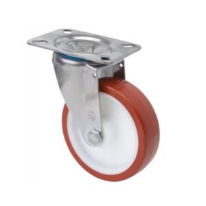 Rueda poliuretano giratoria Alex diametro 125 mm. modelo 2-2419