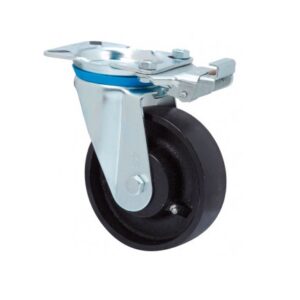 Rueda acero giratoria con bloqueo direccional Alex diametro 150 mm. modelo 2-3347
