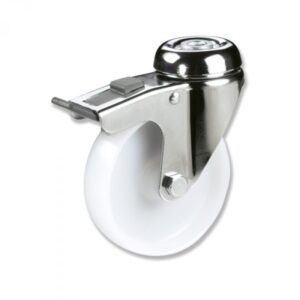 Rueda giratoria con freno nylon Gayner diametro 125 mm. BITG3 125 NYL3-FD codigo 33-84/9-FD - Imagen 1