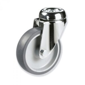 Rueda giratoria caucho Gayner diametro 100 mm. BITG3 100 PCL3 codigo 33-84/26