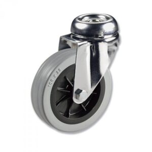 Rueda giratoria goma Gayner diametro 100 mm. BITG3 100 PGL3 codigo 33-84/3