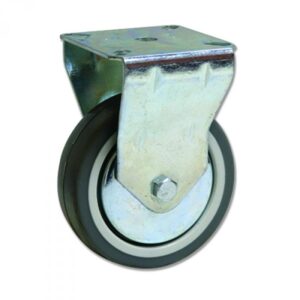 Rueda fija caucho Gayner diametro 80 mm. BPF2 080 PCL2 codigo 28-169