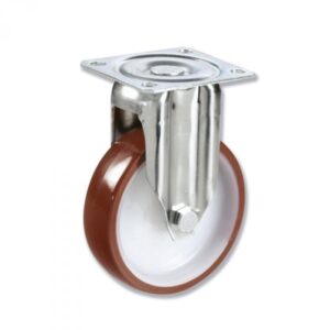 Rueda fija poliuretano Gayner diametro 100 mm. BPF3 100 NPL3 codigo 33-81/5