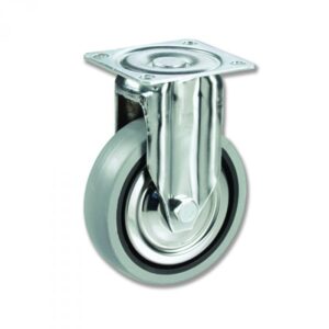 Rueda fija caucho Gayner diametro 100 mm. BPF3 100 PCL3 codigo 33-81/16