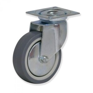 Rueda giratoria caucho Gayner diametro 80 mm. BPG2 080 PCL2 codigo 28-168