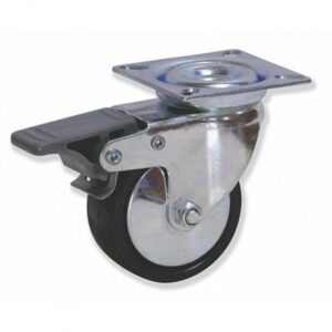 Rueda giratoria con freno plastico Gayner diametro 50 mm. BPG2 050 PLL2-FD codigo 28-164-FD