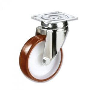 Rueda giratoria poliuretano Gayner diametro 80 mm. BPG3 080 NPL3 codigo 33-80/1 - Imagen 1