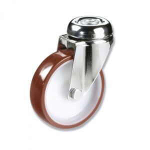 Rueda giratoria poliuretano Gayner diametro 125 mm. BTG3 125 NPL3 codigo 33-72/6