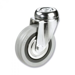 Rueda giratoria goma Gayner diametro 60 mm. BTG3 060 PGL3 codigo 33-66