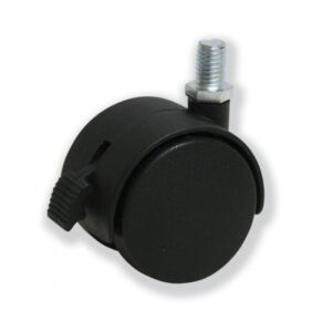 Rueda con freno mobiliario M-8 Gayner diametro 50 mm. DRG1 050 M8-FS codigo 20-05-FS