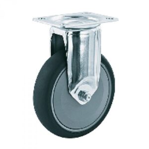 Rueda giratoria con freno caucho Gayner diametro 80 mm. MTG4 080 PCEB4-FD codigo 34-080/03-FD - Imagen 1