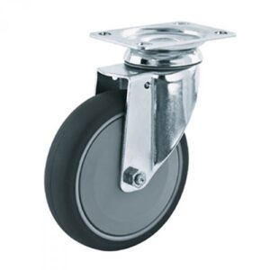 Rueda giratoria poliuretano Gayner diametro 75 mm. RTG4 075 PPB4 codigo 34-010