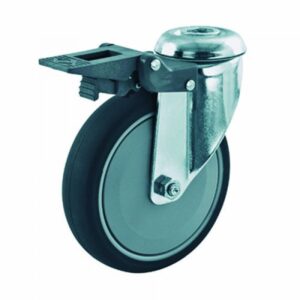 Rueda giratoria con freno freno Gayner diametro 50 mm. BTG3 050 NYL3-FD codigo 33-66/2-FD - Imagen 1