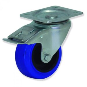 Rueda giratoria con freno caucho Gayner diametro 100 mm. FPG4 100 NCR4-FD codigo 34-724-FD
