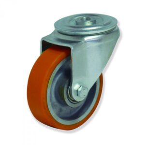 Rueda giratoria poliuretano Gayner diametro 80 mm. FTG4 080 APB4 codigo 34-618/8