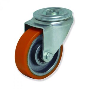 Rueda giratoria poliuretano Gayner diametro 125 mm. FTG4 125 HPB4 codigo 34-660/04