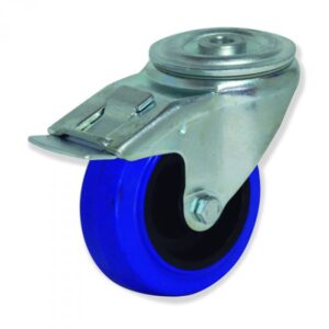 Rueda giratoria con freno caucho Gayner diametro 125 mm. FTG4 125 NCR4-FD codigo 34-646-FD - Imagen 1