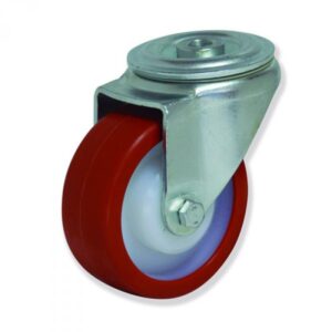 Rueda giratoria poliuretano Gayner diametro 100 mm. FTG4 100 NPB5 codigo 34-636/2