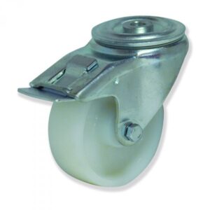 Rueda giratoria con freno nylon Gayner diametro 100 mm. FTG4 100 NYL4-FD codigo 34-630-FD