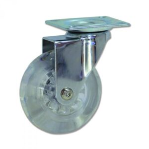 Rueda giratoria translucida Gayner diametro 50 mm. GPG2 050 PUL2 codigo 28-060