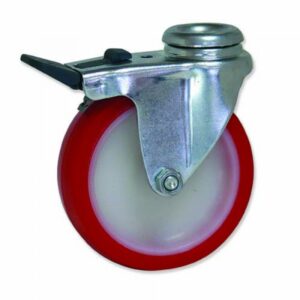 Rueda giratoria con freno poliuretano Gayner diametro 63 mm. GTG1 063 NPL1-FD codigo 25-060-FD