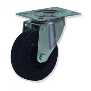 Rueda giratoria goma Gayner diametro 100 mm. MIPG4 100 PGL4 codigo 34-102/22