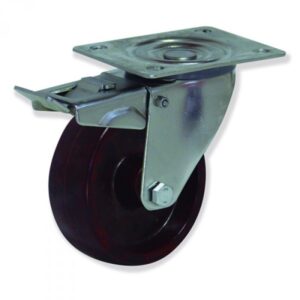 Rueda giratoria con freno termofort Gayner diametro 100 mm. MIPG4 100 TTT4-FD  codigo 34-102/264-FD
