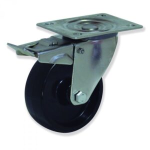 Rueda giratoria con freno termotex Gayner diametro 100 mm. MIPG4 100 TXT4-FD codigo 34-102/28-FD