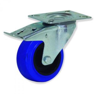 Rueda giratoria con freno caucho Gayner diametro 125 mm. MPG4 125 NCR4-FD codigo 34-094/38-FD - Imagen 1