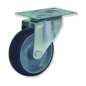 Rueda giratoria caucho Gayner diametro 100 mm. MPG4 100 PCL4 codigo 34-092/01