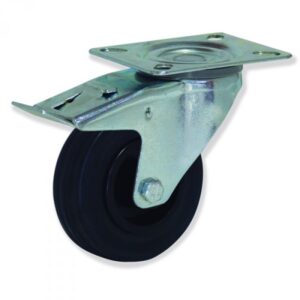 Rueda giratoria con freno goma Gayner diametro 160 mm. MPG4 160 PGL5-FD codigo 34-096/58-FD - Imagen 1