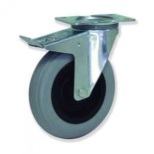 Rueda giratoria con freno espuma Gayner diametro 200 mm. MPG4 200 PPIB3-FD codigo 34-096/90-FD