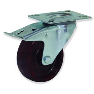 Rueda giratoria con freno termofort Gayner diametro 100 mm. MPG4 100 TTT4-FD codigo 34-092/96-FD