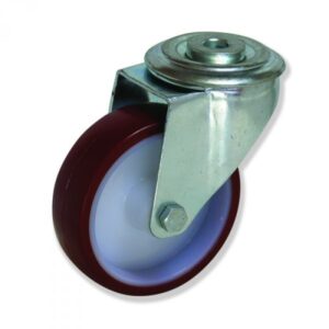 Rueda giratoria poliuretano Gayner diametro 125 mm. MTG4 125 NPL4 codigo 34-084/62