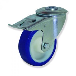 Rueda giratoria con freno superlast Gayner diametro 100 mm. MTG4 100 NSL4-FD codigo 34-082/62-FD