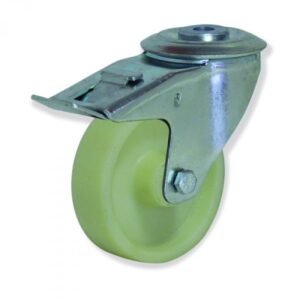 Rueda giratoria con freno termonylon Gayner diametro 200 mm. MTG4 200 TLL5-FD codigo 34-088/8-FD