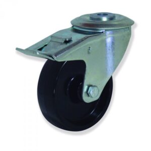 Rueda giratoria con freno termotex Gayner diametro 80 mm. MTG4 080 TXT4-FD codigo 34-080/5-FD - Imagen 1