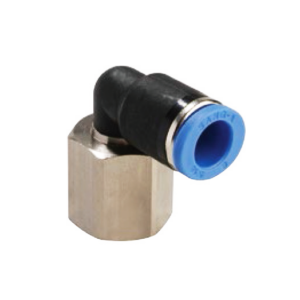 Racor codo 90º orientable tubo hembra D-6 M6 Sang-A PLF 06-M6