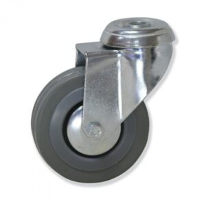 Rueda giratoria goma Gayner diametro 75 mm. STG2 075 PGL2 codigo 28-111/6