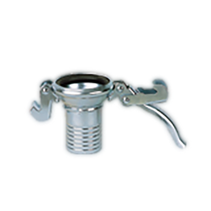 Racor enlace rotula acero zincado tipo A garra manguera 40 mm.