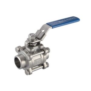 Valvula de esfera 3 piezas paso total a/inox. A-316 soldar (butt weld) 1/4" PN-63