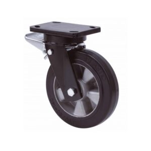 Rueda goma giratoria con freno Alex diametro 250 mm. modelo 2-1526